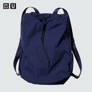 NWT Uniqlo Drawstring Backpack in Blue